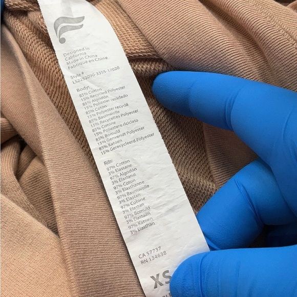Fabletics Tan Zip Pullover XS - Picture 7 of 7